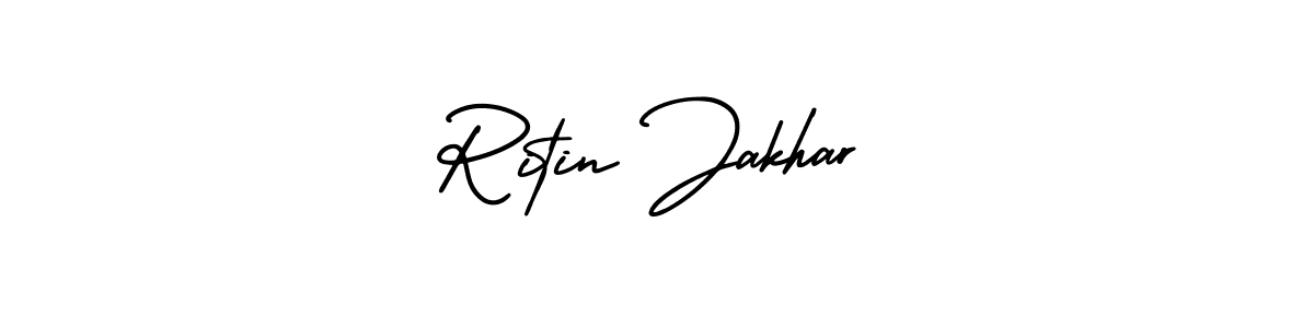 Create a beautiful signature design for name Ritin Jakhar. With this signature (AmerikaSignatureDemo-Regular) fonts, you can make a handwritten signature for free. Ritin Jakhar signature style 3 images and pictures png