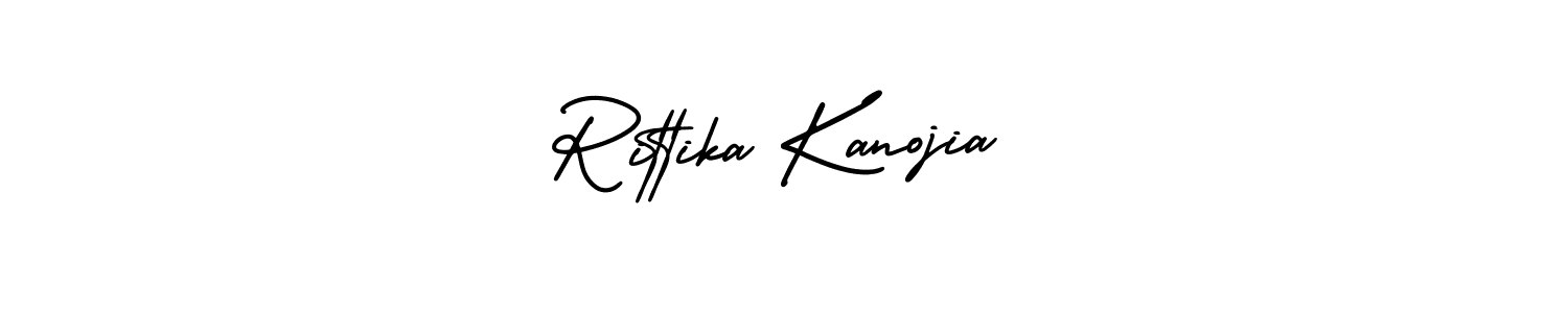 Rittika Kanojia stylish signature style. Best Handwritten Sign (AmerikaSignatureDemo-Regular) for my name. Handwritten Signature Collection Ideas for my name Rittika Kanojia. Rittika Kanojia signature style 3 images and pictures png