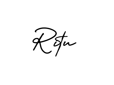 Create a beautiful signature design for name Ritu. With this signature (AmerikaSignatureDemo-Regular) fonts, you can make a handwritten signature for free. Ritu signature style 3 images and pictures png