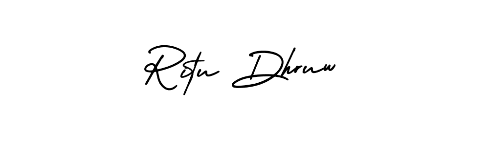 Create a beautiful signature design for name Ritu Dhruw. With this signature (AmerikaSignatureDemo-Regular) fonts, you can make a handwritten signature for free. Ritu Dhruw signature style 3 images and pictures png