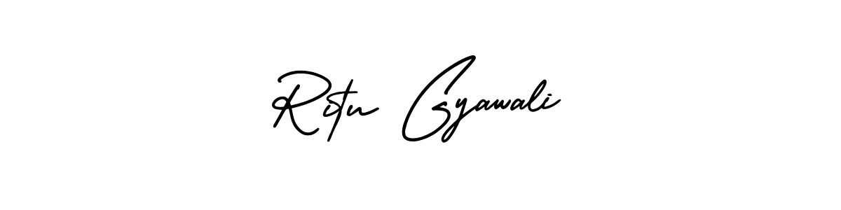 This is the best signature style for the Ritu Gyawali name. Also you like these signature font (AmerikaSignatureDemo-Regular). Mix name signature. Ritu Gyawali signature style 3 images and pictures png
