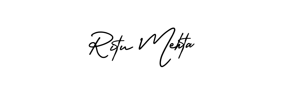 Also You can easily find your signature by using the search form. We will create Ritu Mehta name handwritten signature images for you free of cost using AmerikaSignatureDemo-Regular sign style. Ritu Mehta signature style 3 images and pictures png