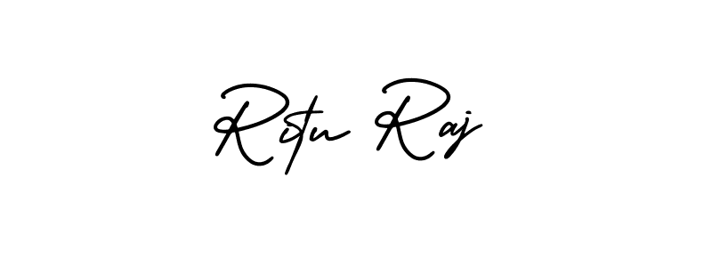 Similarly AmerikaSignatureDemo-Regular is the best handwritten signature design. Signature creator online .You can use it as an online autograph creator for name Ritu Raj. Ritu Raj signature style 3 images and pictures png