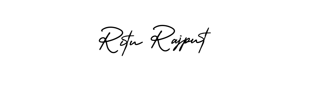 How to make Ritu Rajput signature? AmerikaSignatureDemo-Regular is a professional autograph style. Create handwritten signature for Ritu Rajput name. Ritu Rajput signature style 3 images and pictures png