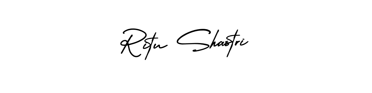 This is the best signature style for the Ritu Shastri name. Also you like these signature font (AmerikaSignatureDemo-Regular). Mix name signature. Ritu Shastri signature style 3 images and pictures png
