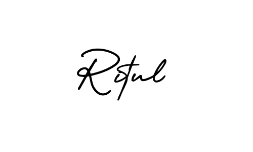 This is the best signature style for the Ritul name. Also you like these signature font (AmerikaSignatureDemo-Regular). Mix name signature. Ritul signature style 3 images and pictures png