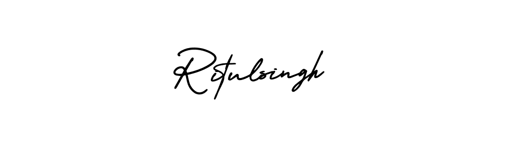 Make a beautiful signature design for name Ritulsingh. With this signature (AmerikaSignatureDemo-Regular) style, you can create a handwritten signature for free. Ritulsingh signature style 3 images and pictures png