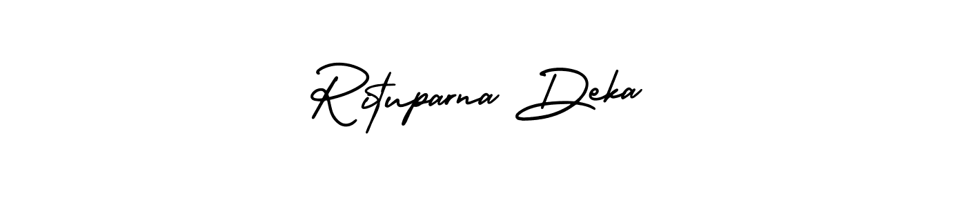 Make a beautiful signature design for name Rituparna Deka. With this signature (AmerikaSignatureDemo-Regular) style, you can create a handwritten signature for free. Rituparna Deka signature style 3 images and pictures png