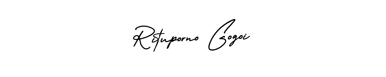 Also we have Rituporno Gogoi name is the best signature style. Create professional handwritten signature collection using AmerikaSignatureDemo-Regular autograph style. Rituporno Gogoi signature style 3 images and pictures png
