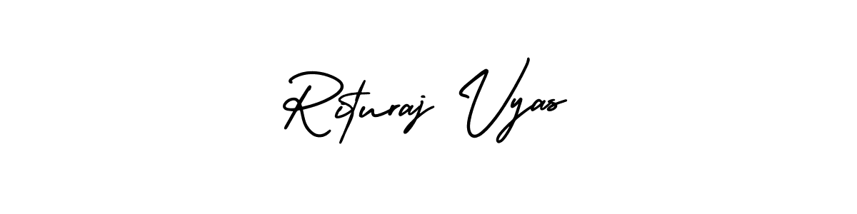 Rituraj Vyas stylish signature style. Best Handwritten Sign (AmerikaSignatureDemo-Regular) for my name. Handwritten Signature Collection Ideas for my name Rituraj Vyas. Rituraj Vyas signature style 3 images and pictures png