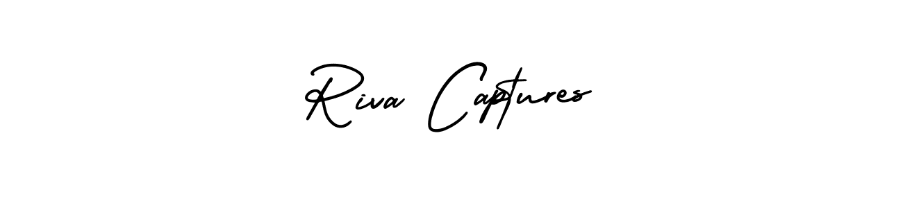 It looks lik you need a new signature style for name Riva Captures. Design unique handwritten (AmerikaSignatureDemo-Regular) signature with our free signature maker in just a few clicks. Riva Captures signature style 3 images and pictures png