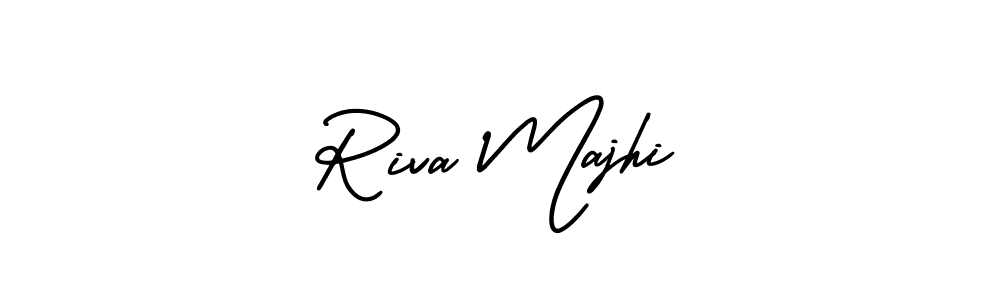 Create a beautiful signature design for name Riva Majhi. With this signature (AmerikaSignatureDemo-Regular) fonts, you can make a handwritten signature for free. Riva Majhi signature style 3 images and pictures png