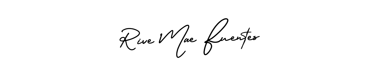 How to Draw Rive Mae Fuentes signature style? AmerikaSignatureDemo-Regular is a latest design signature styles for name Rive Mae Fuentes. Rive Mae Fuentes signature style 3 images and pictures png