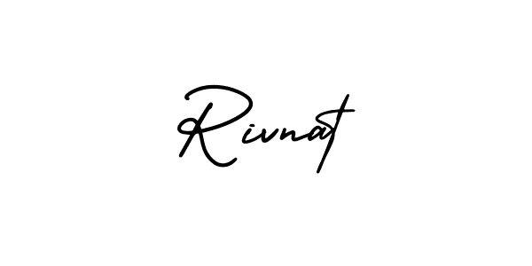 Create a beautiful signature design for name Rivnat. With this signature (AmerikaSignatureDemo-Regular) fonts, you can make a handwritten signature for free. Rivnat signature style 3 images and pictures png