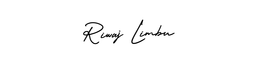 Make a short Riwaj Limbu signature style. Manage your documents anywhere anytime using AmerikaSignatureDemo-Regular. Create and add eSignatures, submit forms, share and send files easily. Riwaj Limbu signature style 3 images and pictures png