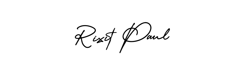 Also You can easily find your signature by using the search form. We will create Rixit Paul name handwritten signature images for you free of cost using AmerikaSignatureDemo-Regular sign style. Rixit Paul signature style 3 images and pictures png