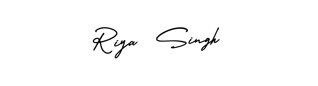 Make a beautiful signature design for name Riya  Singh. With this signature (AmerikaSignatureDemo-Regular) style, you can create a handwritten signature for free. Riya  Singh signature style 3 images and pictures png