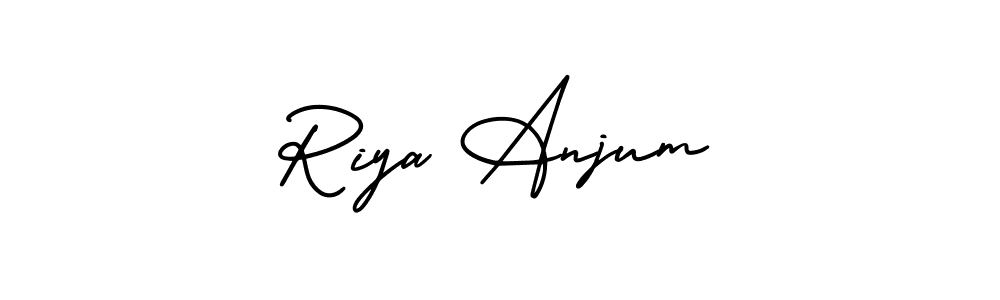 Also You can easily find your signature by using the search form. We will create Riya Anjum name handwritten signature images for you free of cost using AmerikaSignatureDemo-Regular sign style. Riya Anjum signature style 3 images and pictures png