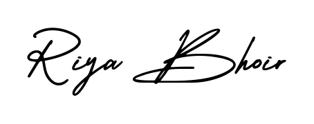 The AmerikaSignatureDemo-Regular signature style provides a bold statement for name Riya Bhoir. Designed for business owners, executives, and leaders. Riya Bhoir signature style 3 images and pictures png