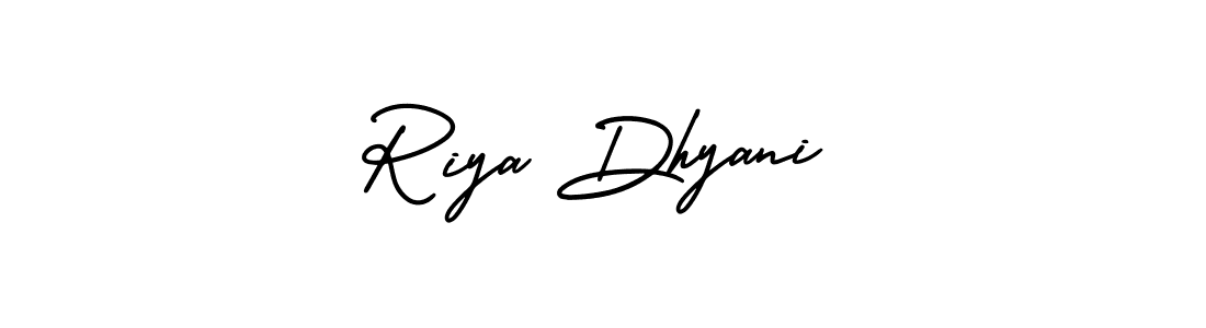 Riya Dhyani stylish signature style. Best Handwritten Sign (AmerikaSignatureDemo-Regular) for my name. Handwritten Signature Collection Ideas for my name Riya Dhyani. Riya Dhyani signature style 3 images and pictures png