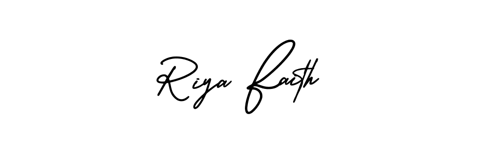 Similarly AmerikaSignatureDemo-Regular is the best handwritten signature design. Signature creator online .You can use it as an online autograph creator for name Riya Faith. Riya Faith signature style 3 images and pictures png