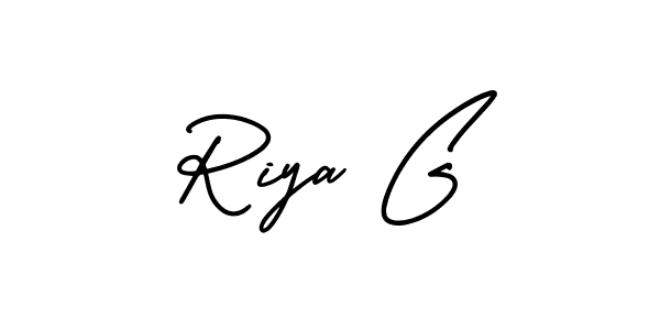 Similarly AmerikaSignatureDemo-Regular is the best handwritten signature design. Signature creator online .You can use it as an online autograph creator for name Riya G. Riya G signature style 3 images and pictures png