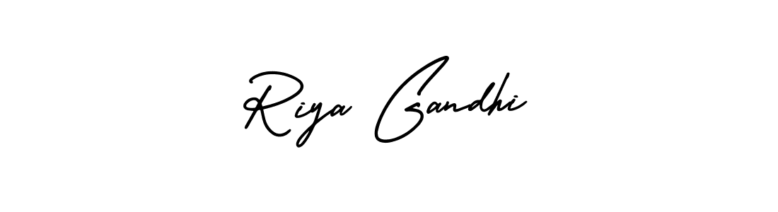 How to make Riya Gandhi signature? AmerikaSignatureDemo-Regular is a professional autograph style. Create handwritten signature for Riya Gandhi name. Riya Gandhi signature style 3 images and pictures png