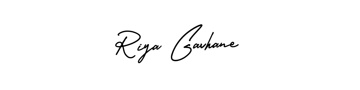 This is the best signature style for the Riya Gavhane name. Also you like these signature font (AmerikaSignatureDemo-Regular). Mix name signature. Riya Gavhane signature style 3 images and pictures png