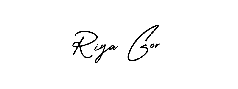 Once you've used our free online signature maker to create your best signature AmerikaSignatureDemo-Regular style, it's time to enjoy all of the benefits that Riya Gor name signing documents. Riya Gor signature style 3 images and pictures png