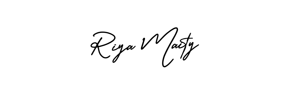 Make a short Riya Maity signature style. Manage your documents anywhere anytime using AmerikaSignatureDemo-Regular. Create and add eSignatures, submit forms, share and send files easily. Riya Maity signature style 3 images and pictures png