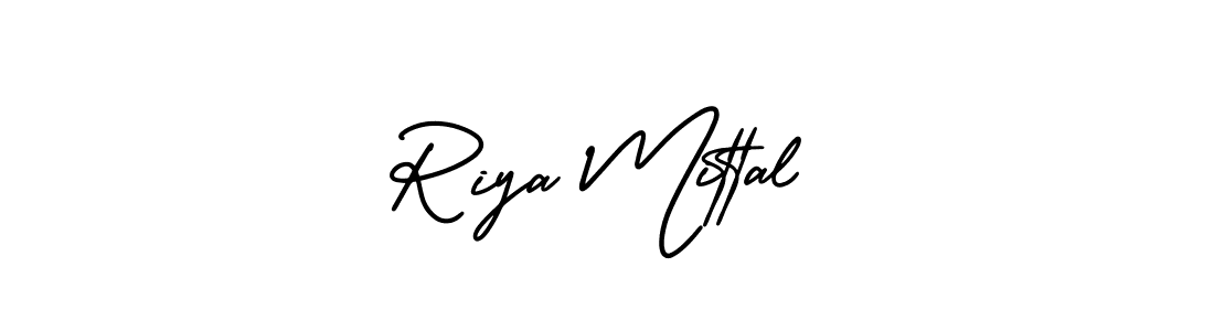 Make a beautiful signature design for name Riya Mittal. With this signature (AmerikaSignatureDemo-Regular) style, you can create a handwritten signature for free. Riya Mittal signature style 3 images and pictures png