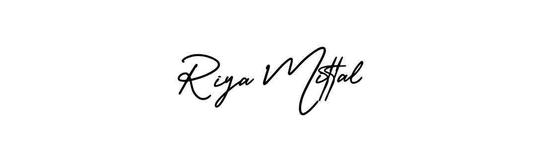 Make a beautiful signature design for name Riya Mittal. With this signature (AmerikaSignatureDemo-Regular) style, you can create a handwritten signature for free. Riya Mittal signature style 3 images and pictures png