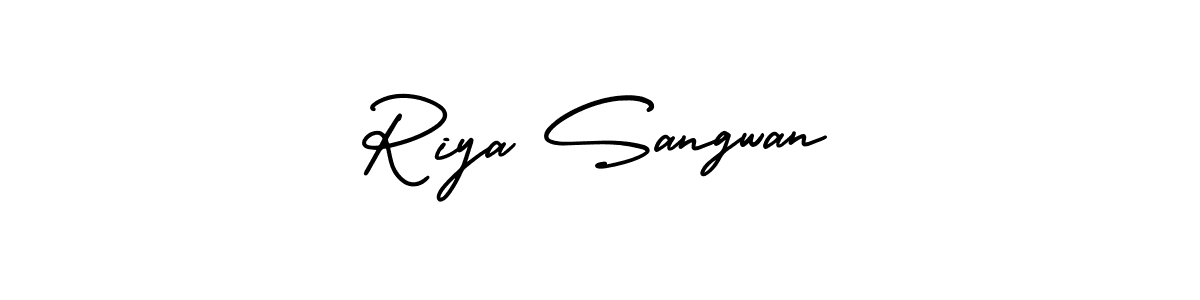 Create a beautiful signature design for name Riya Sangwan. With this signature (AmerikaSignatureDemo-Regular) fonts, you can make a handwritten signature for free. Riya Sangwan signature style 3 images and pictures png
