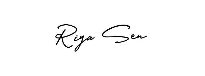Design your own signature with our free online signature maker. With this signature software, you can create a handwritten (AmerikaSignatureDemo-Regular) signature for name Riya Sen. Riya Sen signature style 3 images and pictures png