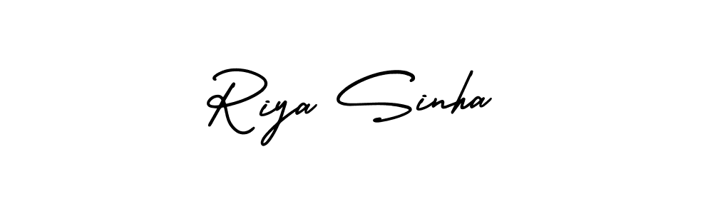 Design your own signature with our free online signature maker. With this signature software, you can create a handwritten (AmerikaSignatureDemo-Regular) signature for name Riya Sinha. Riya Sinha signature style 3 images and pictures png