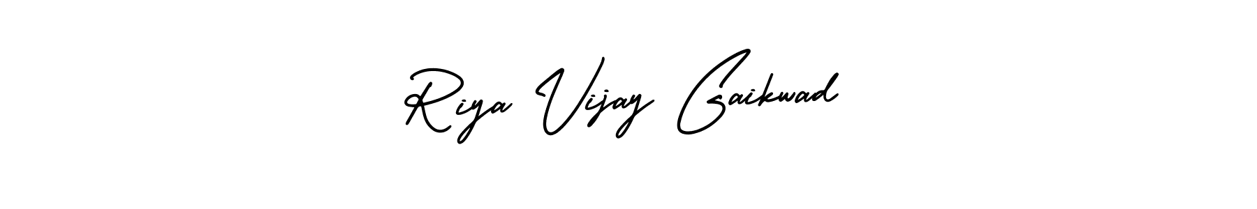 How to make Riya Vijay Gaikwad signature? AmerikaSignatureDemo-Regular is a professional autograph style. Create handwritten signature for Riya Vijay Gaikwad name. Riya Vijay Gaikwad signature style 3 images and pictures png