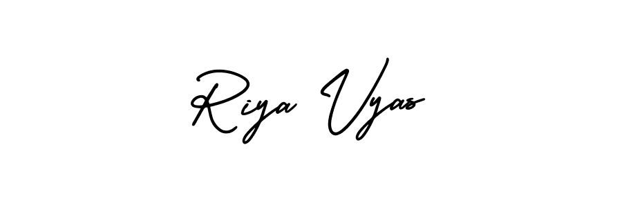 This is the best signature style for the Riya Vyas name. Also you like these signature font (AmerikaSignatureDemo-Regular). Mix name signature. Riya Vyas signature style 3 images and pictures png