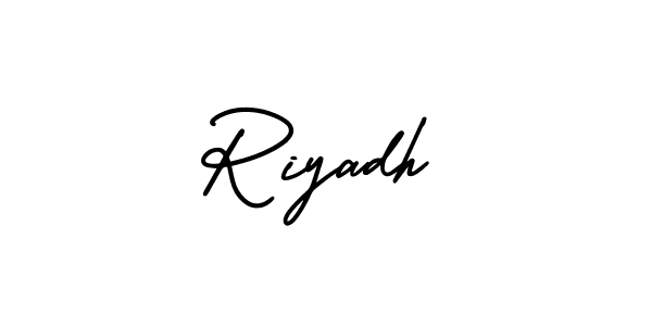 Similarly AmerikaSignatureDemo-Regular is the best handwritten signature design. Signature creator online .You can use it as an online autograph creator for name Riyadh. Riyadh signature style 3 images and pictures png