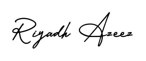 AmerikaSignatureDemo-Regular is a professional signature style that is perfect for those who want to add a touch of class to their signature. Get Riyadh Azeez name fancy signature for free. Riyadh Azeez signature style 3 images and pictures png