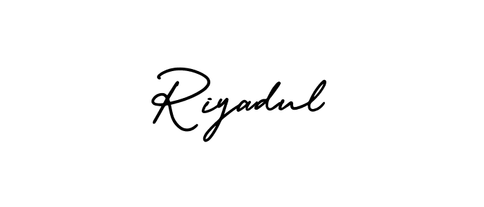 AmerikaSignatureDemo-Regular is a professional signature style that is perfect for those who want to add a touch of class to their signature. It is also a great choice for those who want to make their signature more unique. Get Riyadul name to fancy signature for free. Riyadul signature style 3 images and pictures png