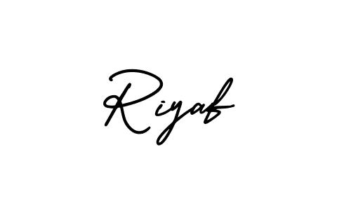 if you are searching for the best signature style for your name Riyaf. so please give up your signature search. here we have designed multiple signature styles  using AmerikaSignatureDemo-Regular. Riyaf signature style 3 images and pictures png