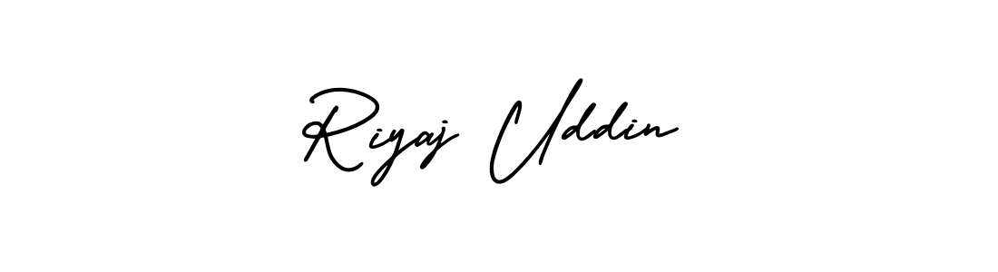 How to make Riyaj Uddin signature? AmerikaSignatureDemo-Regular is a professional autograph style. Create handwritten signature for Riyaj Uddin name. Riyaj Uddin signature style 3 images and pictures png