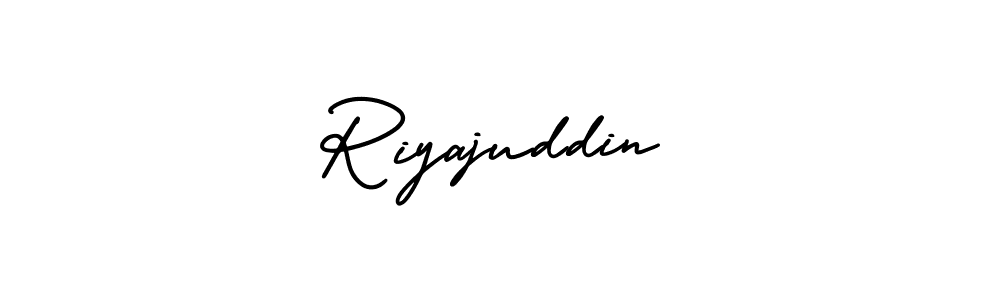 Create a beautiful signature design for name Riyajuddin. With this signature (AmerikaSignatureDemo-Regular) fonts, you can make a handwritten signature for free. Riyajuddin signature style 3 images and pictures png