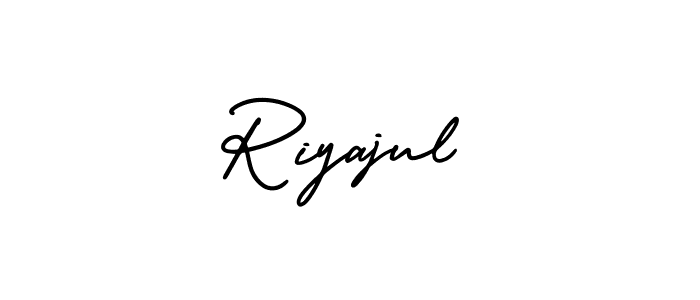 How to make Riyajul signature? AmerikaSignatureDemo-Regular is a professional autograph style. Create handwritten signature for Riyajul name. Riyajul signature style 3 images and pictures png