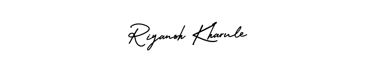 You can use this online signature creator to create a handwritten signature for the name Riyansh Kharule. This is the best online autograph maker. Riyansh Kharule signature style 3 images and pictures png