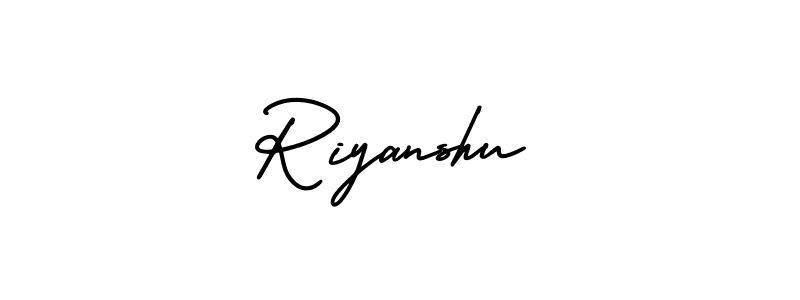 How to make Riyanshu signature? AmerikaSignatureDemo-Regular is a professional autograph style. Create handwritten signature for Riyanshu name. Riyanshu signature style 3 images and pictures png