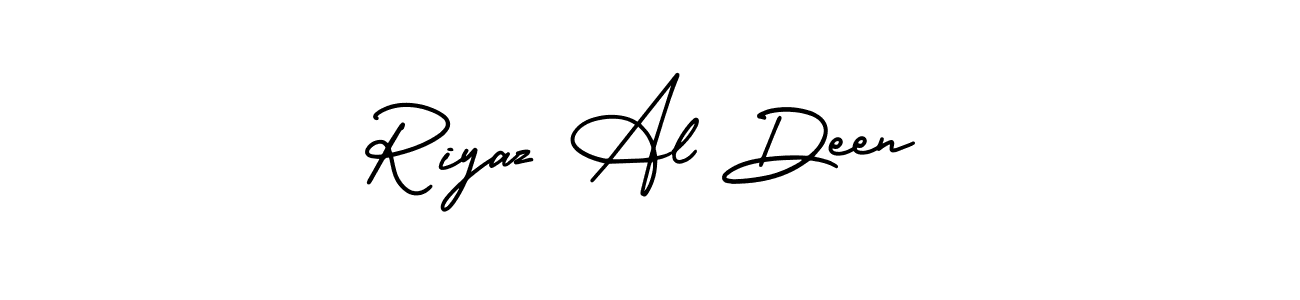 Use a signature maker to create a handwritten signature online. With this signature software, you can design (AmerikaSignatureDemo-Regular) your own signature for name Riyaz Al Deen. Riyaz Al Deen signature style 3 images and pictures png