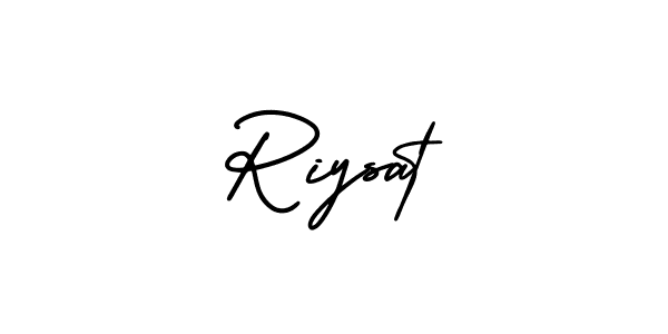if you are searching for the best signature style for your name Riysat. so please give up your signature search. here we have designed multiple signature styles  using AmerikaSignatureDemo-Regular. Riysat signature style 3 images and pictures png
