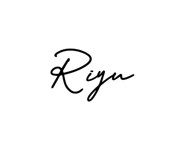 This is the best signature style for the Riyu name. Also you like these signature font (AmerikaSignatureDemo-Regular). Mix name signature. Riyu signature style 3 images and pictures png