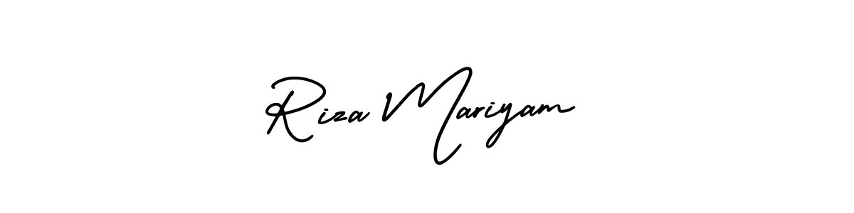 Best and Professional Signature Style for Riza Mariyam. AmerikaSignatureDemo-Regular Best Signature Style Collection. Riza Mariyam signature style 3 images and pictures png